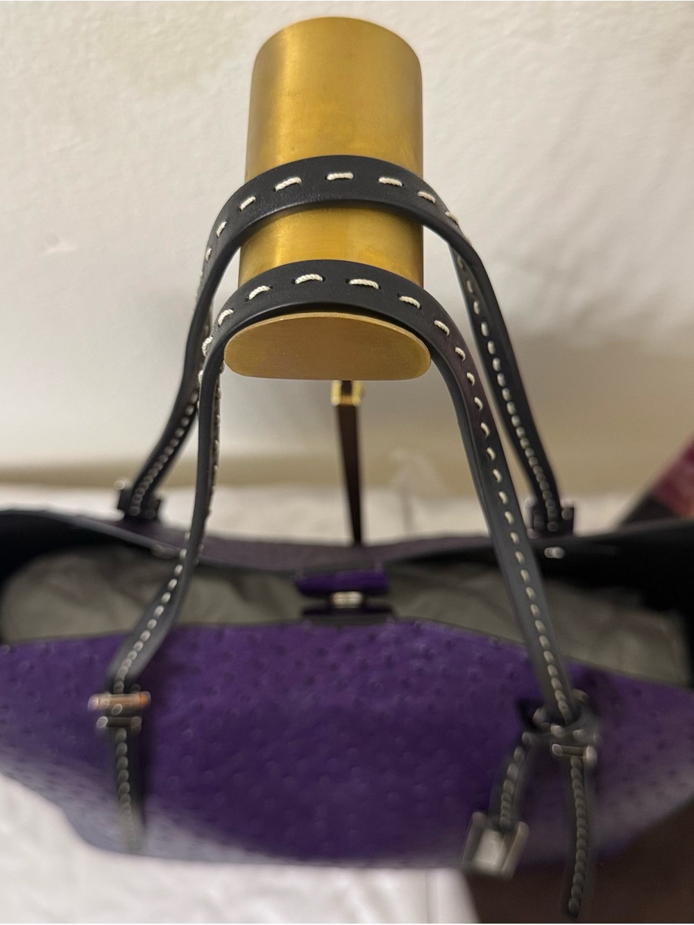 NWOT - Collectible! Michael Kors Ostrich Tote - Picture 7 of 8